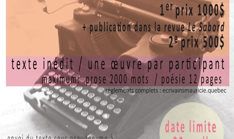 Prix Clément-Marchand 2019 : ouverture du 39e concours littéraire