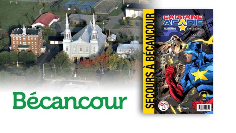 Capitaine Acadie : le sixième tome de la série BD se déroulera à Bécancour !