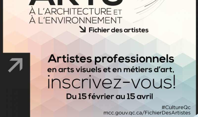 Fichier des artistes de la Politique d’intégration des arts à l’architecture et à l’environnement 