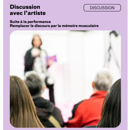 Discussion avec l’artiste Anouk Verviers
