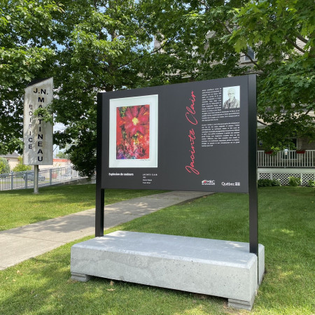 Cinq nouveaux panneaux d&rsquo;exposition pour mettre en valeur les artistes de la MRC de Drummond dans leur communaut&eacute;