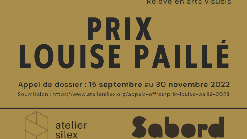 Prix Louise Paillé 2022 : Lancement de la deuxième édition