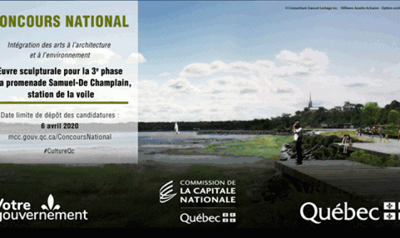 Concours national d’intégration des arts à l’architecture et à l’environnement pour la promenade Samuel-De Champlain
