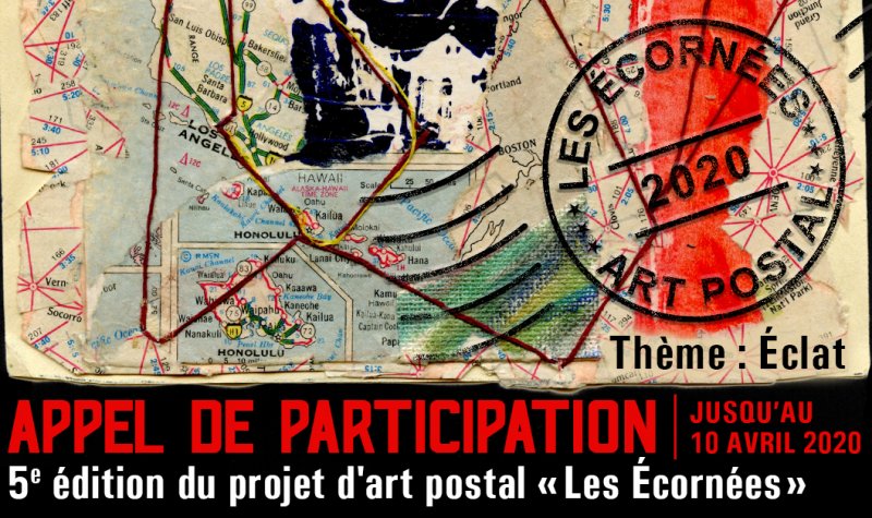 5e édition du projet international d'art postal Les Écornées